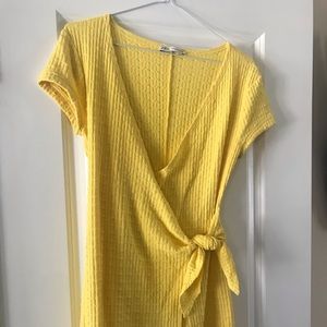 Zara Knit Yellow Romper NWOT